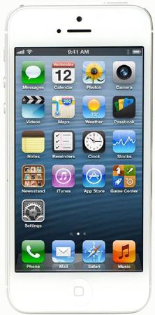 Смартфон Apple iPhone 5 32Gb White & Silver - Южноуральск